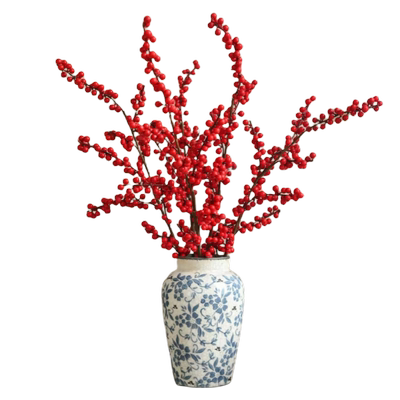 【不掉果的冬青】冬青红果永生花