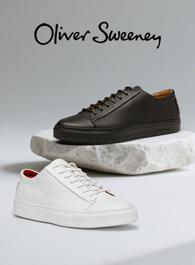 哈里王子同款OliverSweeney意大利牛皮小白鞋25新款商务休闲鞋男