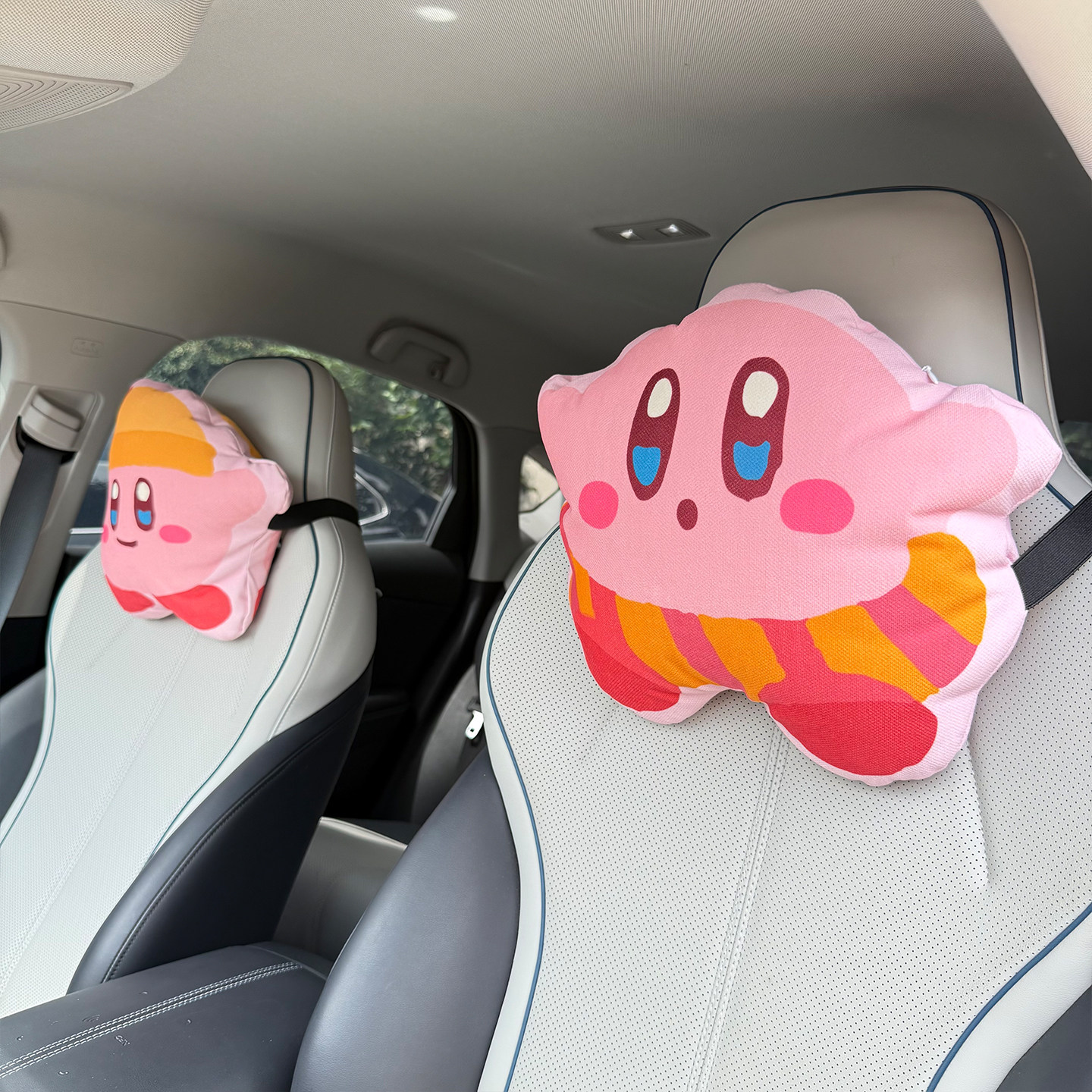 星之卡比卡通汽车头枕护颈枕