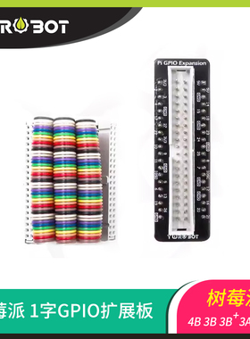 YwRobot适用于RaspberryPi 3B/3B+/4B 树莓派GPIO扩展板板带排线