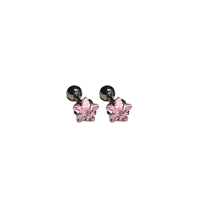 卡仕达钛钢星星耳钉女螺丝拧