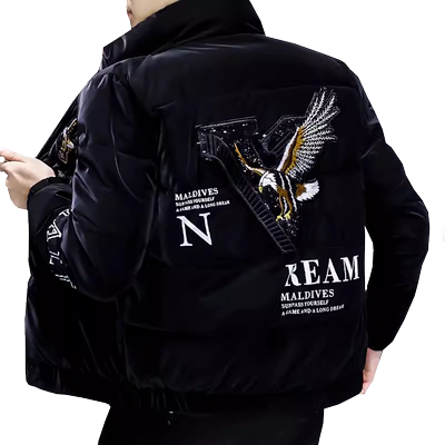 潮牌厚款冬天百搭保暖棉衣外套