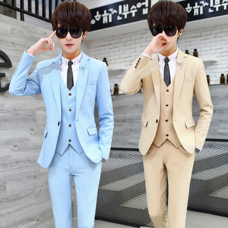 man 's suit suit Korean Edition Self cultivation Small suit man marry Groomsman full dress Three student show formal wearin the Men's clothing, Suits  category - from Buy2taobao.com to provide professional Taobao agent buy service