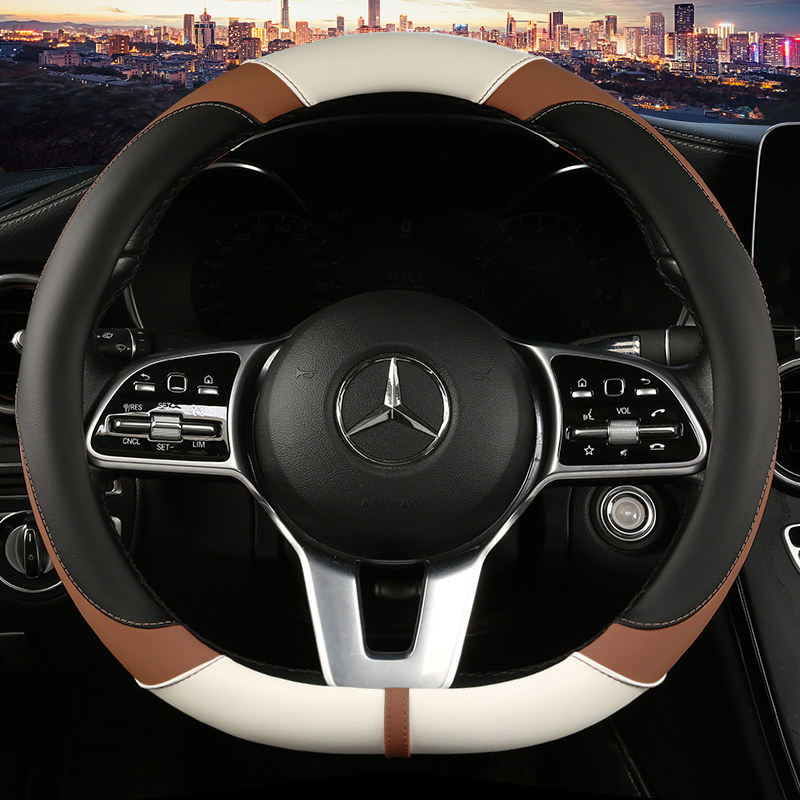 2021款奥迪a4l/a6l/q3/a3/q5l/q2l/a5/q7方向盘套纳帕免缝专用女