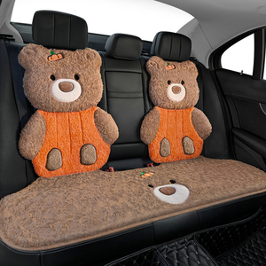 适用于五菱缤果S座椅套冬季毛绒坐垫糯玉米吉利熊猫mini女神座垫