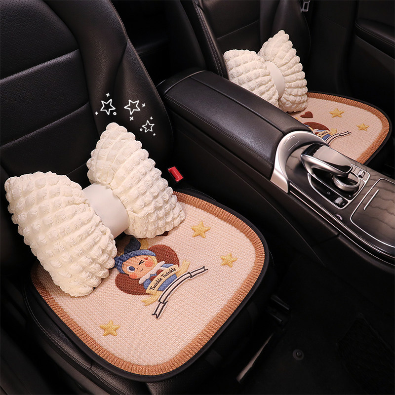 2026款汽车坐垫四季通用秋冬季网红座垫女士座椅套可爱单个座套女