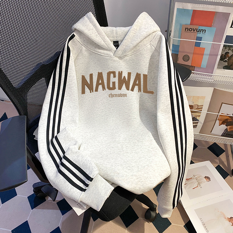 秋冬2025新款男加绒加厚连帽卫衣