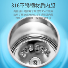 卡通儿童保温杯带吸管手柄宝宝水杯2岁喝水杯子外出便携背带水壶