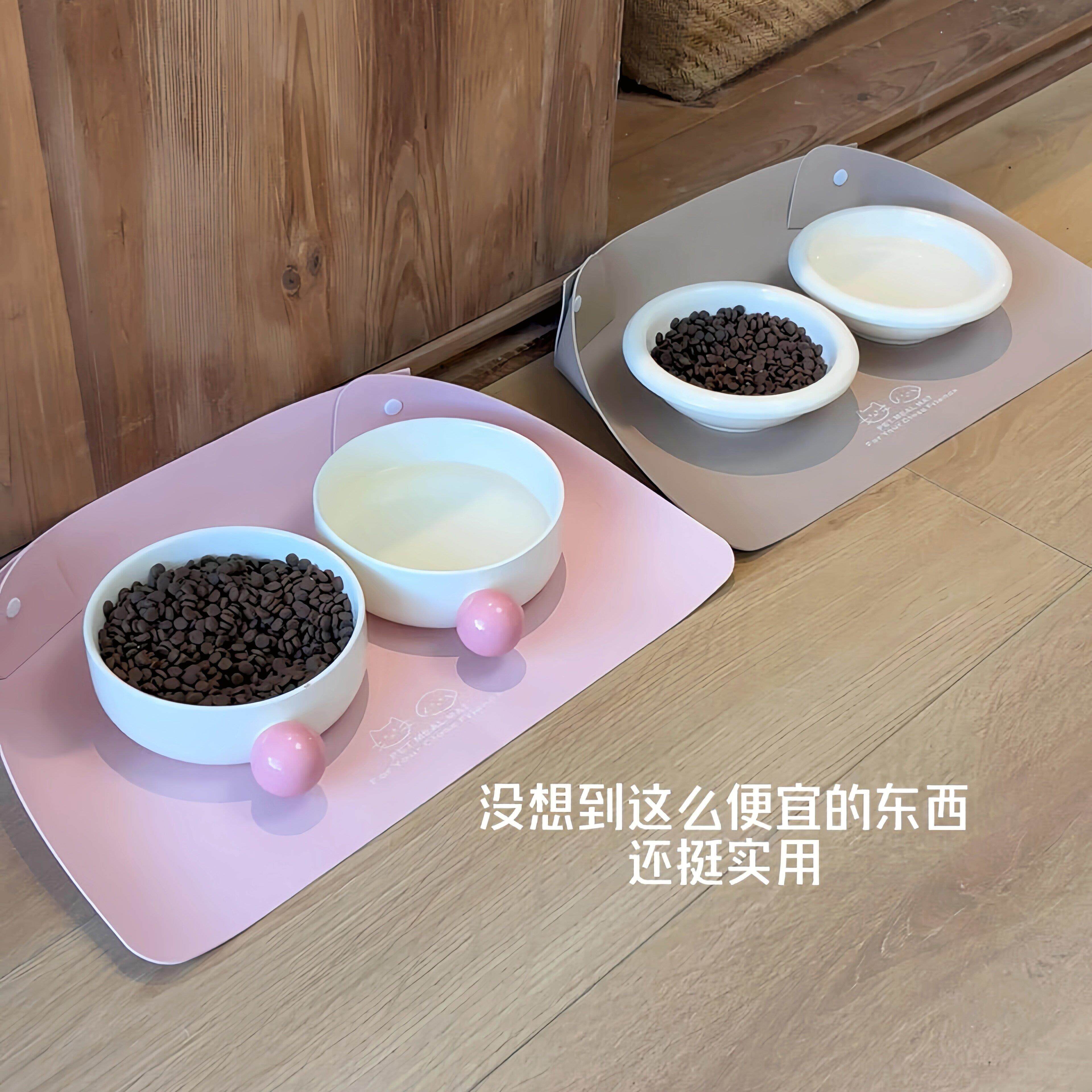 猫咪餐垫宠物专用防水防滑可擦不沾毛喂食垫子防油防溅耐脏易打理