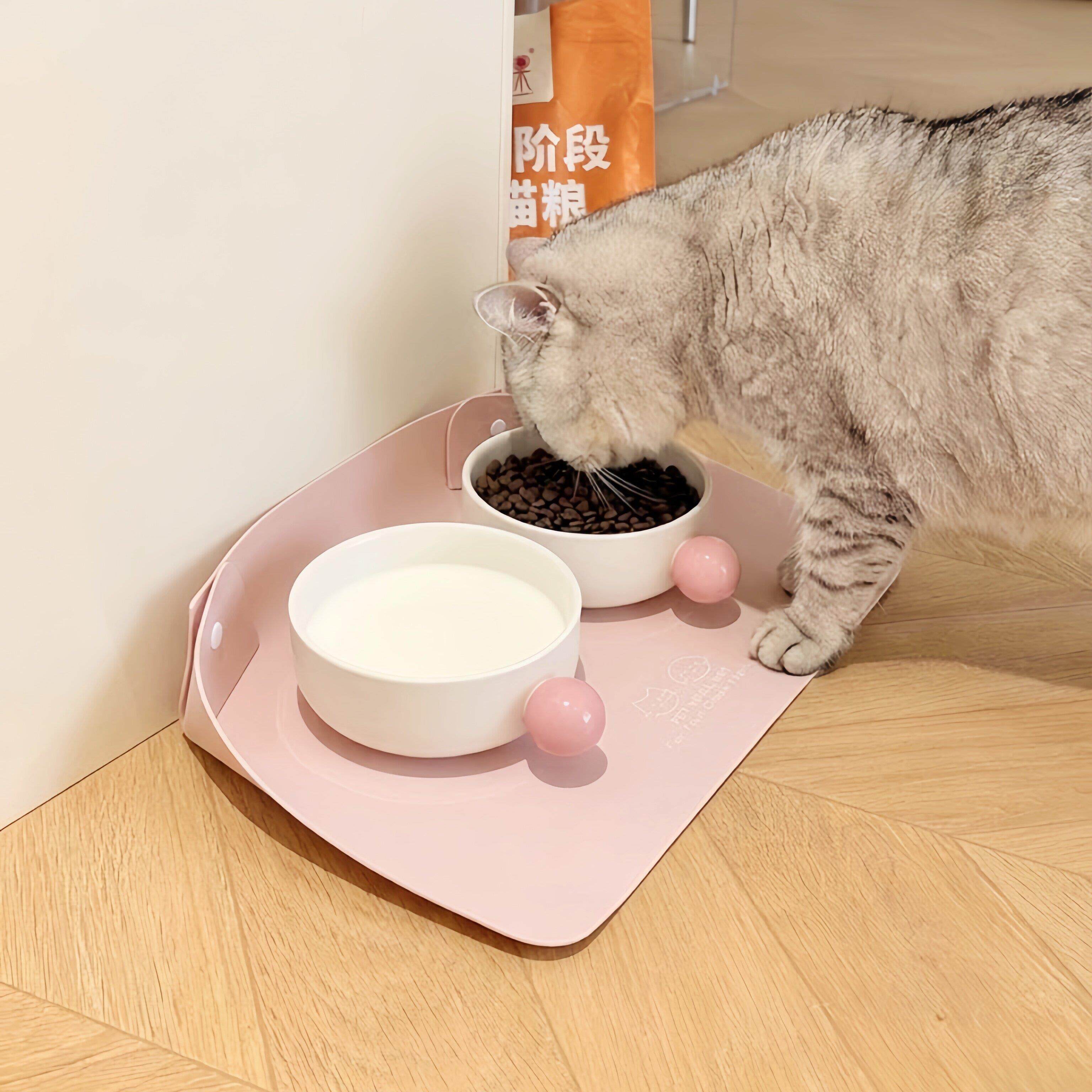 猫咪餐垫宠物专用防水防滑可擦不沾毛喂食垫子防油防溅耐脏易打理
