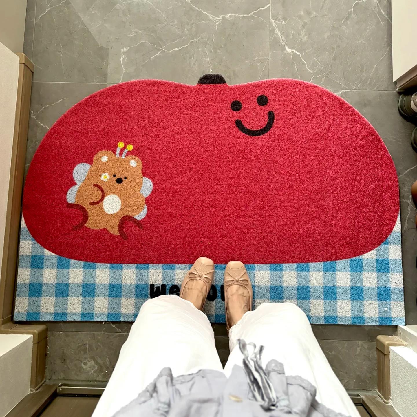 丝圈地垫入户门垫进门脚垫2025新款家用门外可裁剪地毯脚垫创意