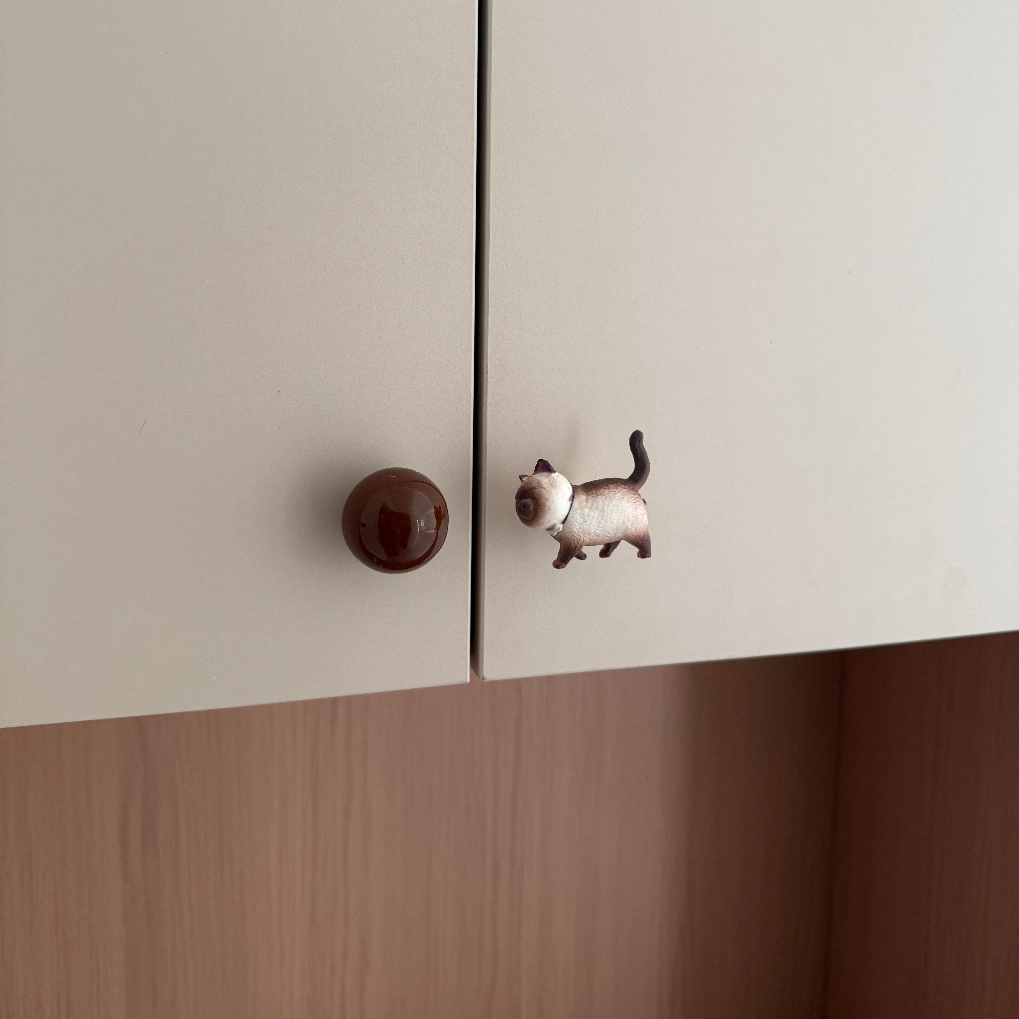 【猫猫教主万岁】卡通猫咪衣橱柜门拉手全屋定制抽屉柜子家具把手