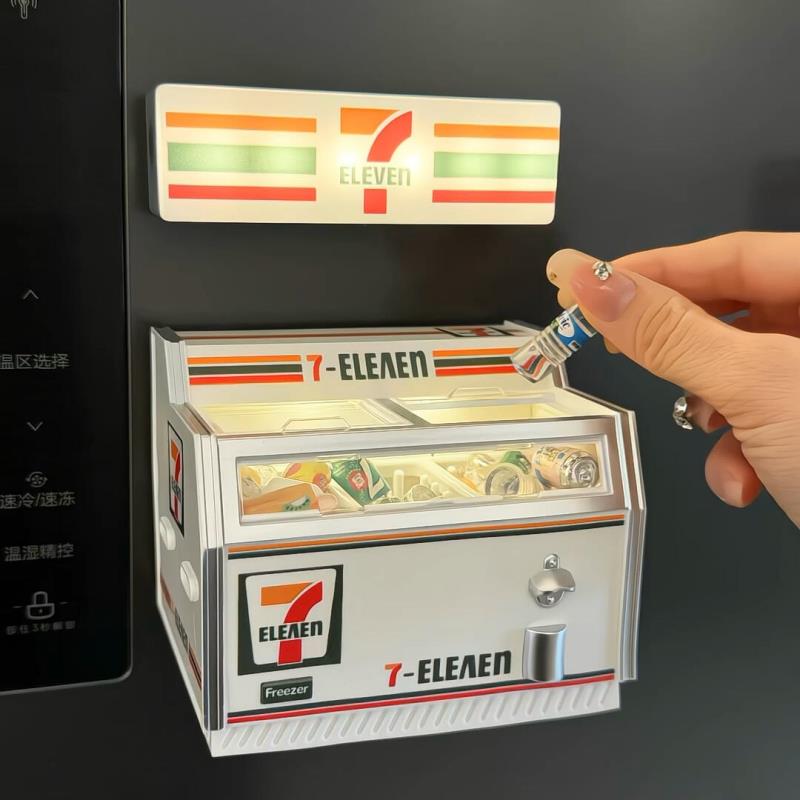 【厨房好物】微缩模型冰箱贴磁贴2025新款个性创意磁吸灯牌展示牌
