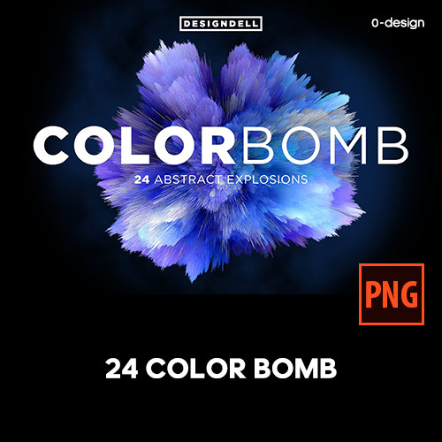 24款高清创意艺术抽象炫彩爆炸飞溅海报背景png免抠图片设计素材