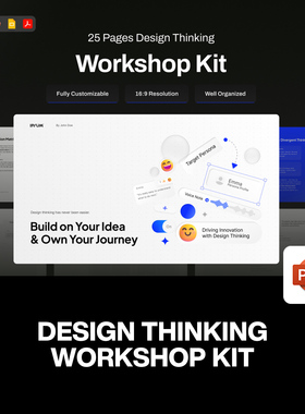 25页专业创意公司设计师思维导图创作流程提案培训分析PPT模板