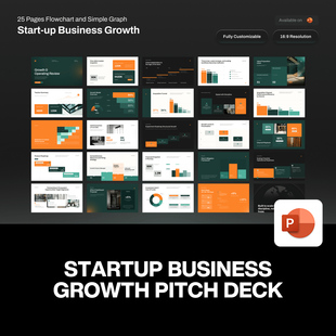 25页撞色融资路演流程图表创业商业计划书数据分析提案ppt模板