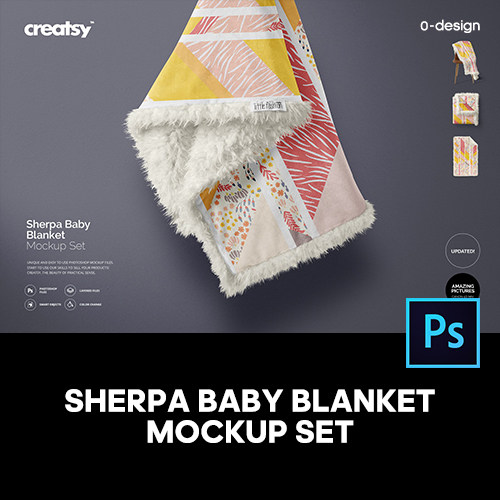 流苏毯子毛毯盖毯家纺印花图案设计贴图ps样机素材展示效果模板