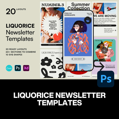 Newsletter简报活动最新动态EDM公众号推文长图排版设计ps模板