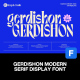 Gerdishon粗犷经典 广告海报杂志封面标题衬线英文字体包 创意时尚
