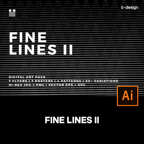 Fine Lines II 细线条精细纹理肌理线条装饰图案矢量素材背景底纹