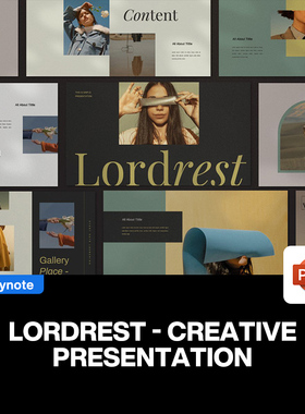 30页复古优雅莫兰迪色时尚Lookbook画册提案推广作品集ppt模板