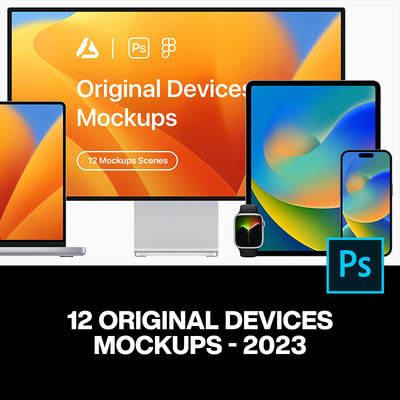 iPhone苹果一体机iMac平板pad手表显示器macbook笔记本ps样机素材