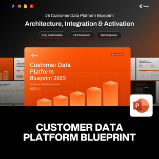 25页橙色商业市场数据分析管理战略规划图表培训总结汇报ppt模板