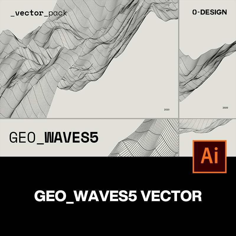 20款创意几何抽象波浪网格科技未来海报设计论坛峰会背景矢量素材