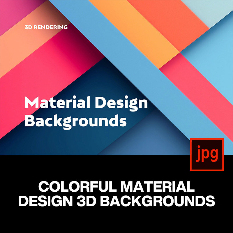 10款抽象艺术缤纷配色几何色块极简装饰背景底纹高清图片设计素材