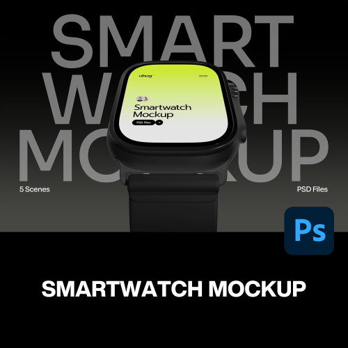 5款Apple苹果Watch智能手表App应用UI设计作品展示效果图ps样机
