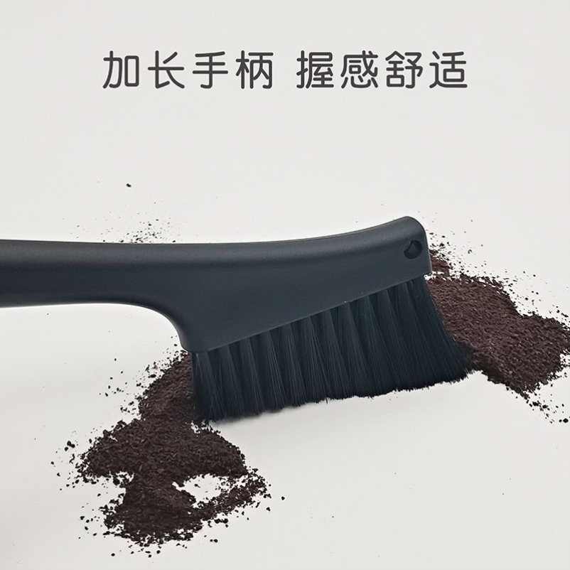 咖啡机清洁刷双头磨豆机清洁毛刷耐高温冲煮可拆卸软毛清理刷配件
