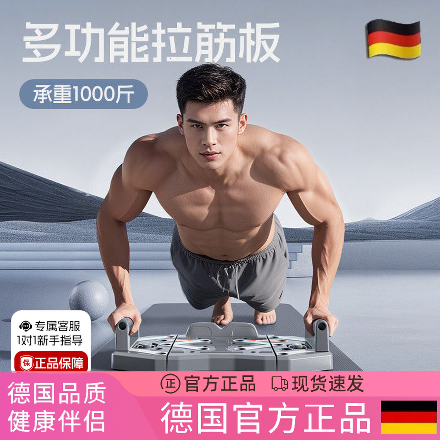 德国多功能俯卧撑支架家用训练板