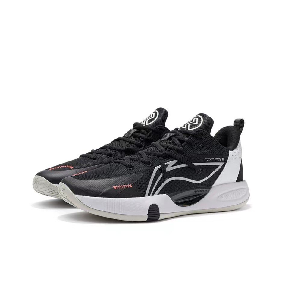 lining李宁 闪击8 td 团队款 支撑稳定 低帮实战篮球鞋 黑白现货