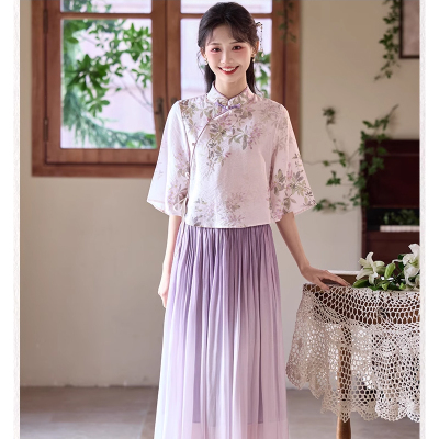 新中式国风女装2025新款禅意茶服