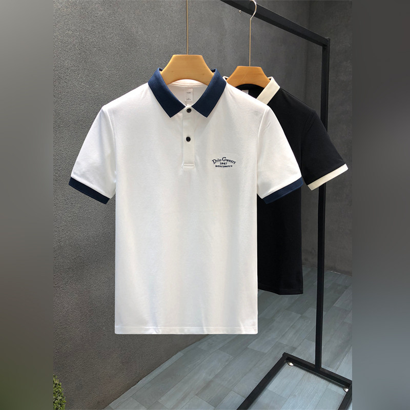 潮牌轻奢简约百搭polo衫男士2026夏季新款休闲翻领短袖t恤半截袖