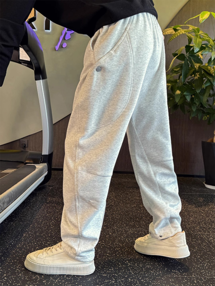 潮牌卫裤男秋冬季2025新款痞帅宽松阔腿直筒裤潮流百搭运动休闲裤