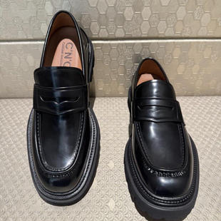实体发货CNC男鞋四季新款 男士品牌真皮套脚鞋子男时尚休闲皮鞋男