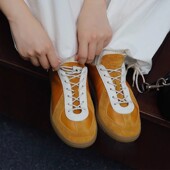 休闲潮鞋 小皮鞋 子 通勤英伦风百搭德训鞋 情侣德比鞋 男女同款 阿甘鞋