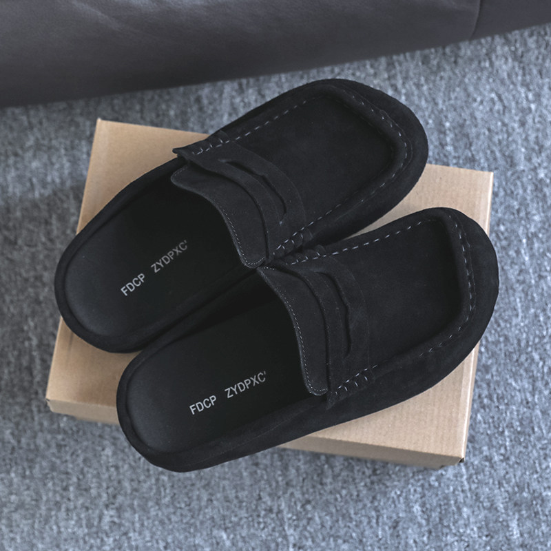 勃肯鞋男鞋豆豆鞋大头穆勒博肯鞋一脚蹬乐福鞋厚底复古休闲拖鞋男,流行男鞋,软木鞋/勃肯鞋,淘宝优惠券,粉丝福利购,淘宝优惠卷