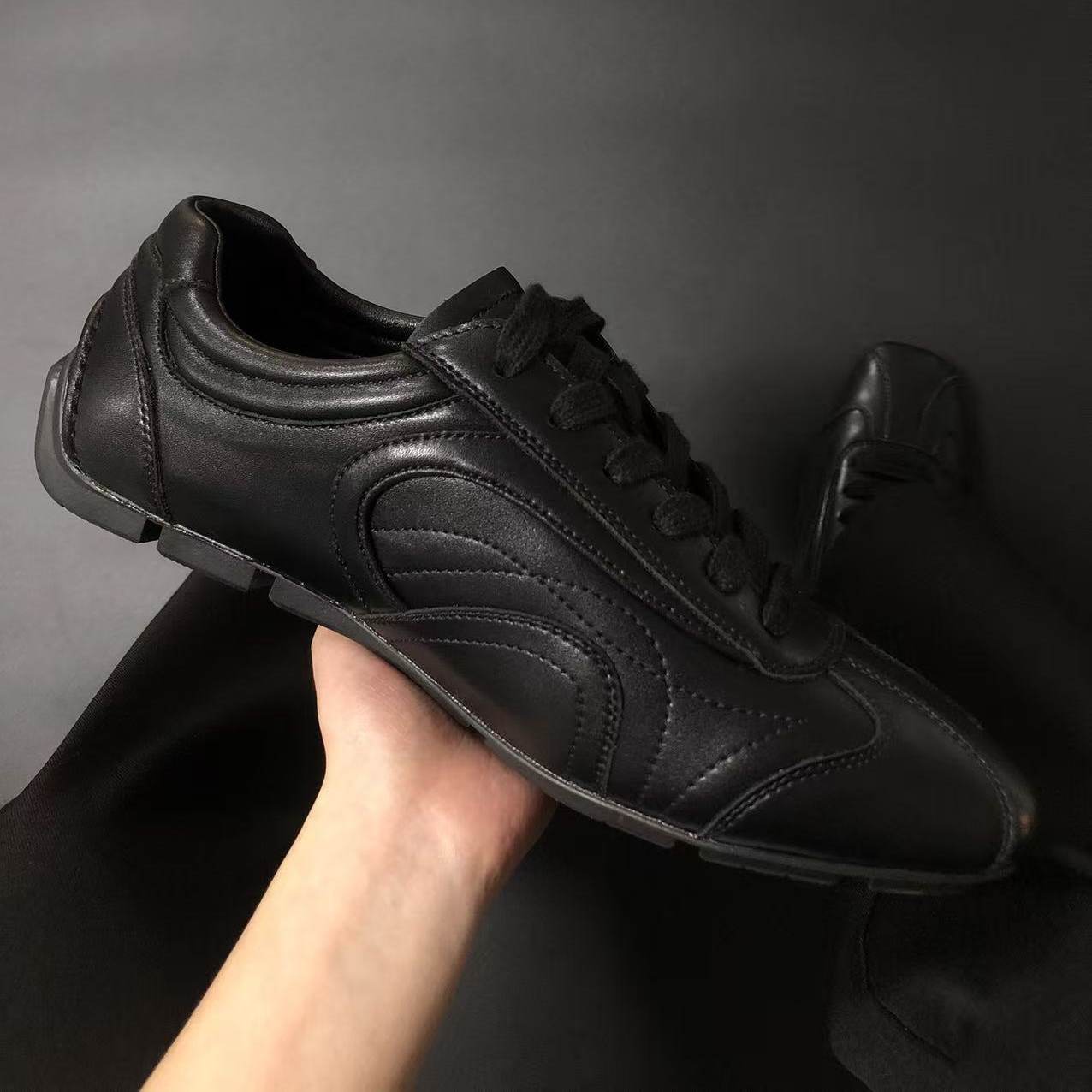 休闲鞋男女平底运动鞋轻量复古德训鞋通勤潮款徒步户外极简赤足鞋