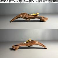 Purple teak 20-40cm arched bridge type millet fish tank driftwood landscape decoration, natural tree stump turtle drying platform small wooden piece thumbnail 3