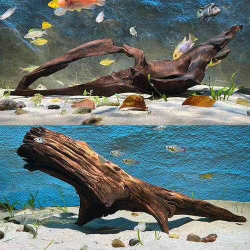 小米鱼缸造景沉木拱桥型摆件天然