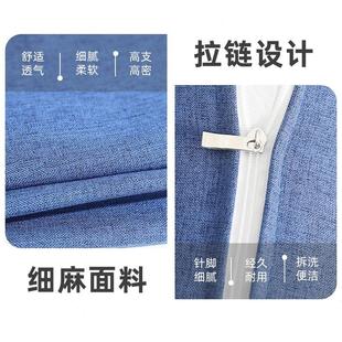 沙发头枕腰枕圆枕头长条护腰海绵靠垫加高客厅纯色靠枕沙发靠背垫