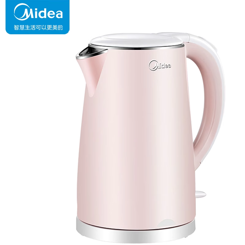 Midea/美的 MK-HJ1705电热水壶一体304不锈钢烧水壶家用WHJ1705bc
