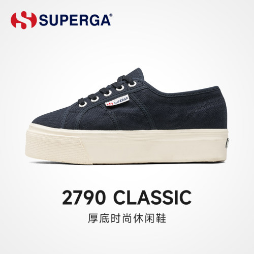 SUPERGA增高帆布鞋百搭松糕鞋