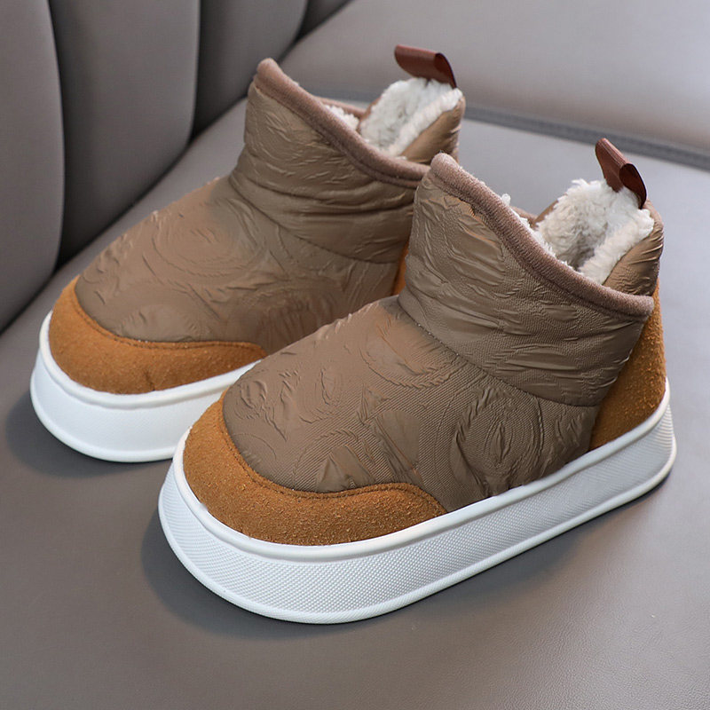 冬季儿童棉拖鞋室内包跟居家用防滑男童女童大童保暖棉鞋亲子拖鞋