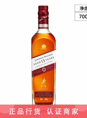 Johnnie Walker尊尼获加雪莉桶15年苏格兰威士忌洋酒700ml 无盒