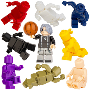 乐趣多关节可动积木组合鸡你太美ikun小黑子拼装儿童玩具积木礼物