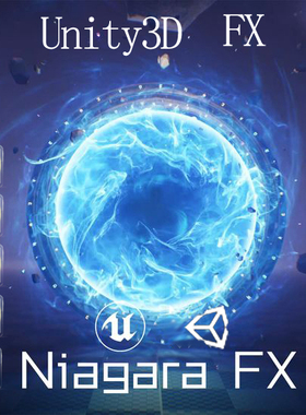 Unity3d游戏特效制作技能魔法特效美术素材代制作ue4开发ue5设计