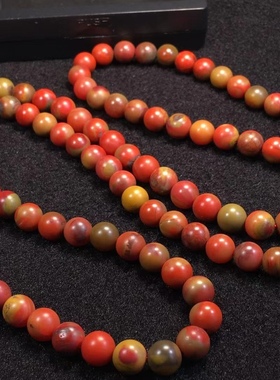 天然南红九口料包浆108珠多圈手链百香籽耳坠手串吊坠百搭锁骨链